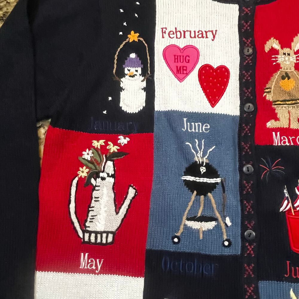 Vintage The Quacker Factory Patchwork Holiday Sea… - image 4